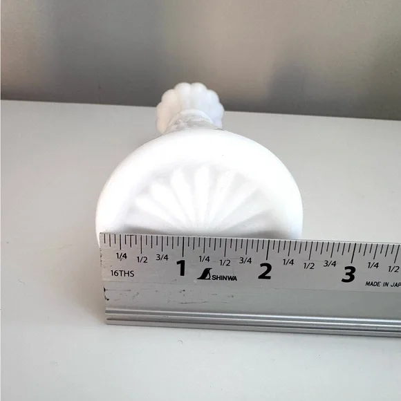 Classic White Milk Glass Decorative Vase - Picture 10 of 10